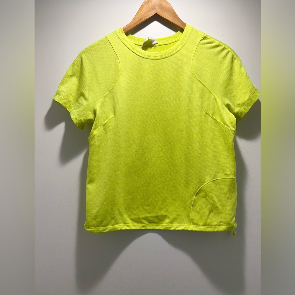 Lululemon Athletica Neon Yellow Short Sleeve Tee